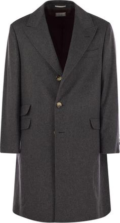 Brunello Cucinelli Wollen en Kasjmier Jas