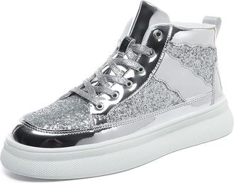 Generic Hiking Shoes Mens Sneakers for Men Mens Winter Warm Boots, Comfortable Slip-On Shoes for Casual Outdoor Wear Silver