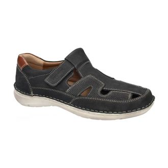 Josef Seibel New Anvers 81 - Heren - Sandalen - Zwart - 43 EU - Leer - Schoenen