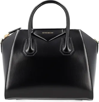 Givenchy Womens Leather Handbag Antigona Black Calf Handbags Hand Bags