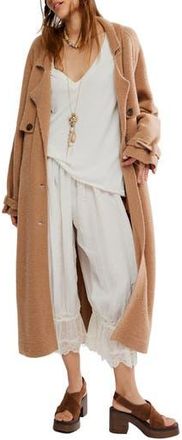 Free People Trespass Tie Waist Maxi Cardigan in Morning Sand at Nordstrom Rack, Size Small