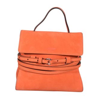 Moschino Tie Me Tote Bag - Dames - Handtassen - Oranje - ONE Size - Su&egrave;de - Tassen
