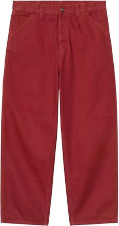 Carhartt Work in Progress Pantalone - Heren - Regular Fit Jeans - Rood - L - Katoen - Jeans