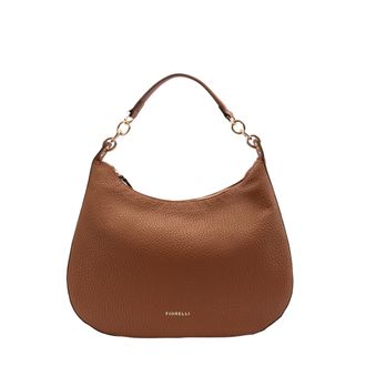 Fiorelli Womens Allegra Slouchy Hobo Bag, Stylish Shoulder Handbag with Chain Links, Tan Faux Leather