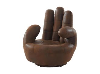 Vente-Unique Sill&oacute;n pivotante CATCHY de microfibra envejecida