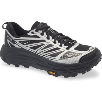 Hoka One One Mafate Speed 2 Sneaker in Black /Silver at Nordstrom, Size 10.5