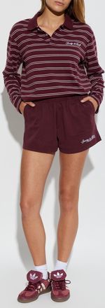 Sporty & Rich Polo From The Marine Collection, Womens, Burgundy