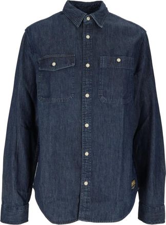 Barbour Dufton Chambray Shirt - Heren - Spijkeroverhemden - Blauw - M - Katoen - Overhemden