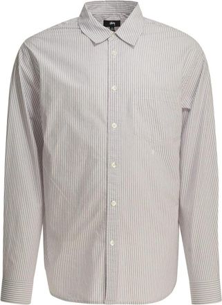St&uuml;ssy Standard Shirt - Heren - Casual Overhemden - Paars - S - Katoen - Overhemden