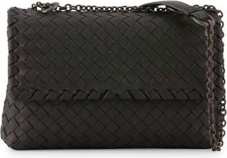 Bottega Veneta Baby Olimpia Intrecciato Leather Shoulder Bag