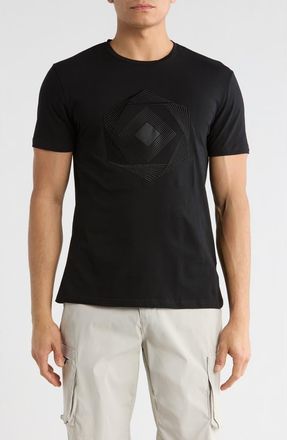 T.R. Premium 3D Abstract Graphic T-Shirt in Black at Nordstrom Rack, Size Xx-Large