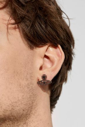 Vivienne Westwood Single Earring Ruthenium, Mens, Silver