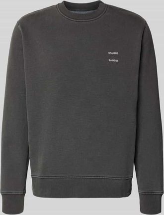 Sams&oslash;e & Sams&oslash;e Sweatshirt mit Logo-Print Modell JOEL in Anthrazit, Gr&ouml;&szlig;e XXL