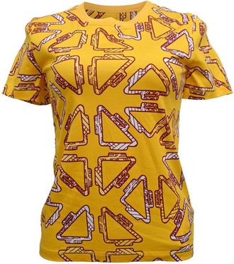 Herm&egrave;s Tatersales Printed T-Shirt, Size Fr 36 (Authentic Pre-Loved)