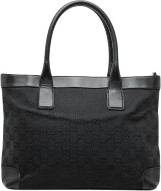 Gucci Pre-owned Tote Bag - Dames - Pre-owned - Zwart - Maat: ONE Size Leer