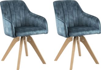 HOME AFFAIRE Drehstuhl »Sa Calobra« (Set) 2 Stk.mit Rückensteppung