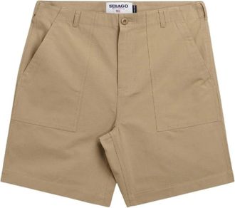Sebago Milton Short - Heren - Korte Broeken - Beige - S - Katoen - Korte Broeken