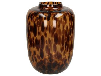 Schubiger M&ouml;bel Vase Leopard Braun H: 42 cm