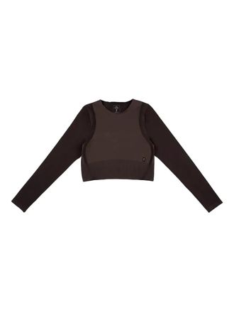 On Running knit studio crop - Brown