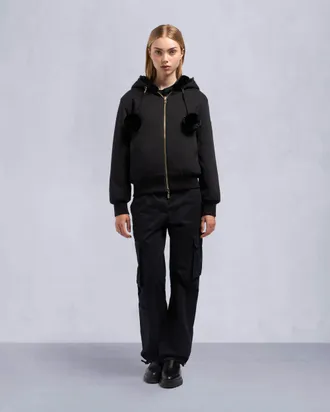 Moose Knuckles Womens Gold Series Mealy Reversible Bunny