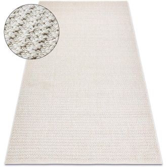 RugsX Rugsx - Alfombra Jersey 19236 Crema - Estructural, Lazo Boho Beige 80x150 Cm