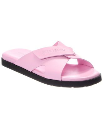 Ferragamo Fidal Leather Sandal