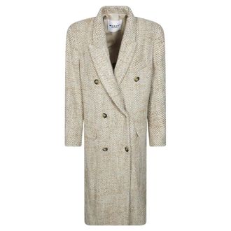 Isabel Marant Dames, Mantels, Beige, Maat: M Zijde