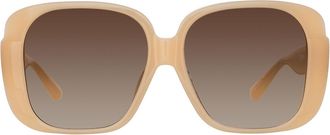Linda Farrow MIMA LFL1401 C4 Womens Sunglasses Orange Size 59
