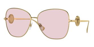 Versace VE2256 Asian Fit 1002P5 Womens Sunglasses Gold Size 60