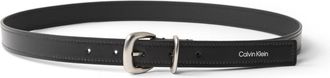Calvin Klein Lederg&uuml;rtel CALVIN KLEIN G&uuml;rtel, Damen, Gr. 11,5, schwarz, Rindsleder, unifarben, G&uuml;rtel Lederg&uuml;rtel, Regular fit, gr&ouml;ssenverstellbar
