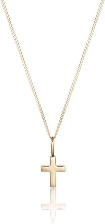 Lily & Roo Solid Gold Tiny Cross Necklace