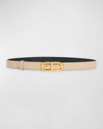 Tom Ford Box Palmellato Leather Belt