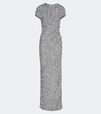Rachel Gilbert Zayn embellished gown