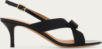 Ferragamo Women Vara bow sandal Black Size 10.5