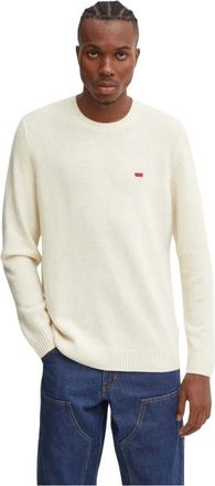 Levi's Original Housemark Sweater - Heren - Ronde hals truien - Beige - XL - Wol - Truien & Vesten