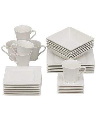 10 Strawberry Street Nova 30Pc Square Dinnerware Set