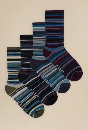 BAM Mens Everyday Socks - 4 Pack - UK Size 12-14