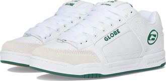 Globe Tilt Mens Skate Shoes White/Green : 10.5 D - Medium, Leather