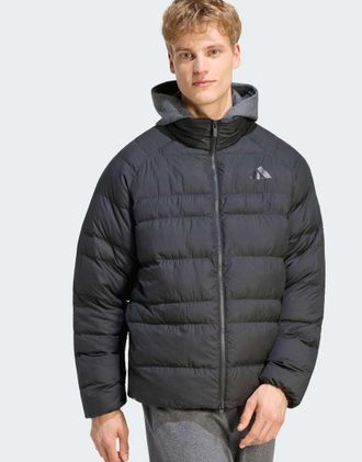 adidas Essentials - Giacca isolante ripiegabile nera-Nero