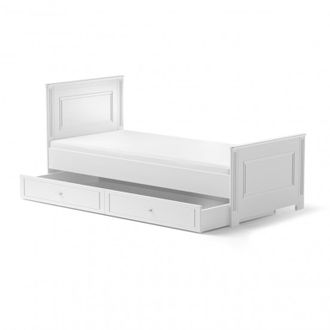 OEM Lit 90x200 Sommier Et Tiroir Inclus Bellamy Ines Blanc