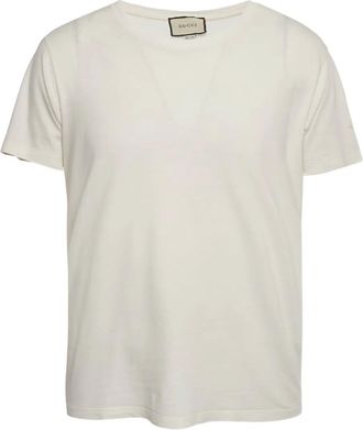 Gucci T-shirt leggera con logo - Toni neutri