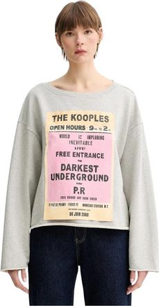 The Kooples Sweatshirt met grafische print - Dames - Sweatshirts - Grijs - L - Katoen - Hoodies & sweatvesten