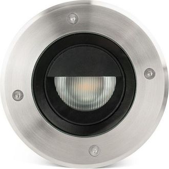 Faro Barcelona Faro Geiser 18cm Outdoor Recessed Wall Lamp Satin Stainless 3000K IP67