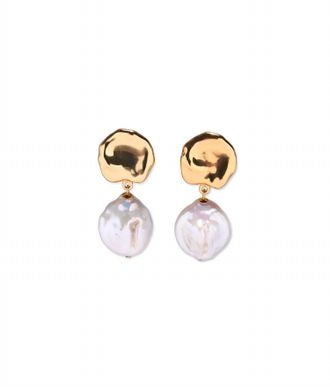 Lizzie Fortunato Womens Coin Reflection Earring In Gold