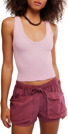 Free People Clean Slate Crop Tank in Orchid Smoke at Nordstrom, Size Large