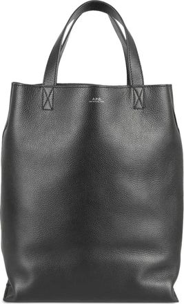 A.P.C. Borsa tote media in pelle - Nero