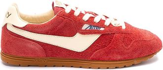 Autry Windspin suede and leather trainers