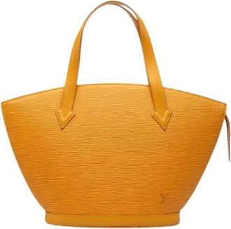 Louis Vuitton Pre-owned Saint Jacques Tote Bag - Dames - Vintage Shopper - Geel - ONE Size - Leer - Vintage