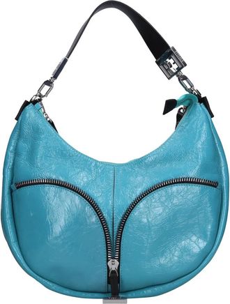 Rebelle Paige-Hobo Mturchese - Dames - Schoudertassen - Blauw - ONE Size - Leer - Tassen