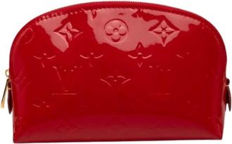 Louis Vuitton Pre-owned Monogram Vernis Cosmetic Pouch - Dames - Vintage Accessoires - Rood - ONE Size - Leer - Vintage